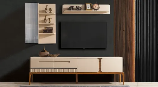 Product img 1, Nirvana Ahşap Ayaklı Tv Ünitesi